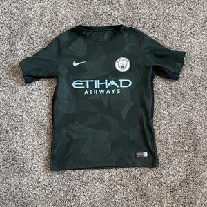 Nike Kids Green Soccer Jersey with Logo